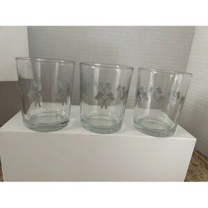 In N Out Burger Set Of 3 Glass Votive Candle Holders. Hard To Find.
